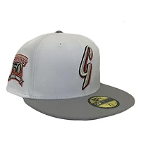 San Francisco Giants White Two Tone Optic Collection 50th Anniversary Patch Gray UV 59FIFTY Fitted Hat
