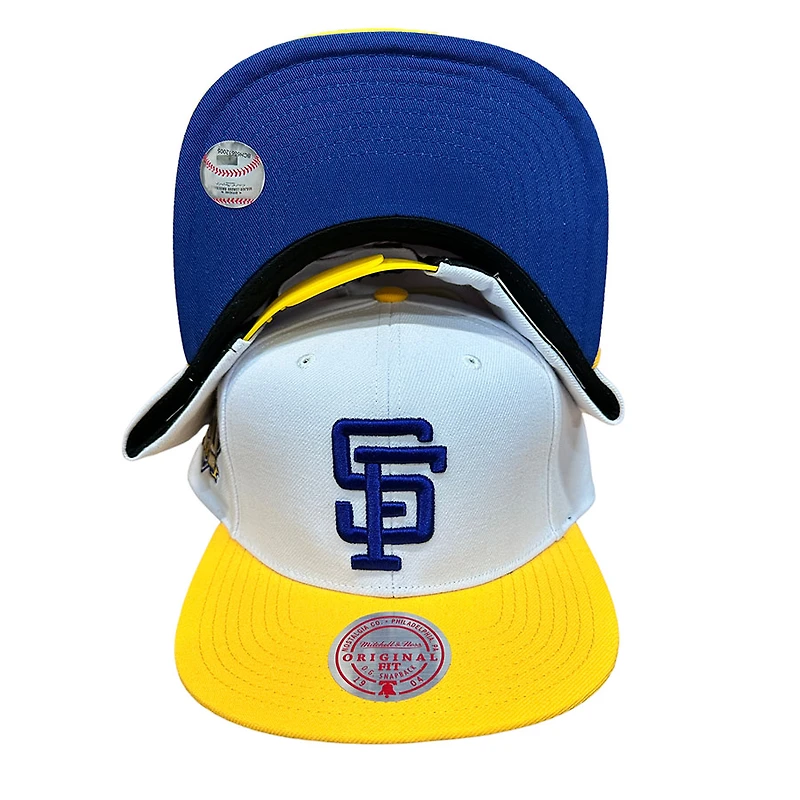 San Francisco Giants White Hometown Mitchell & Ness Snapback Hat