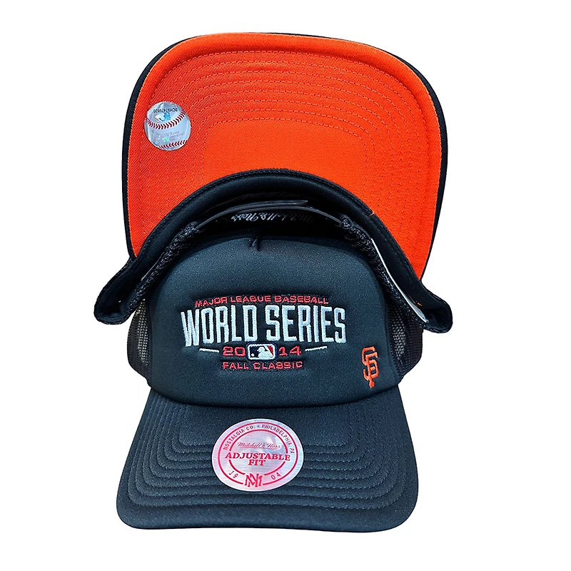 San Francisco Giants Black World Series Mitchell & Ness Trucker Hat