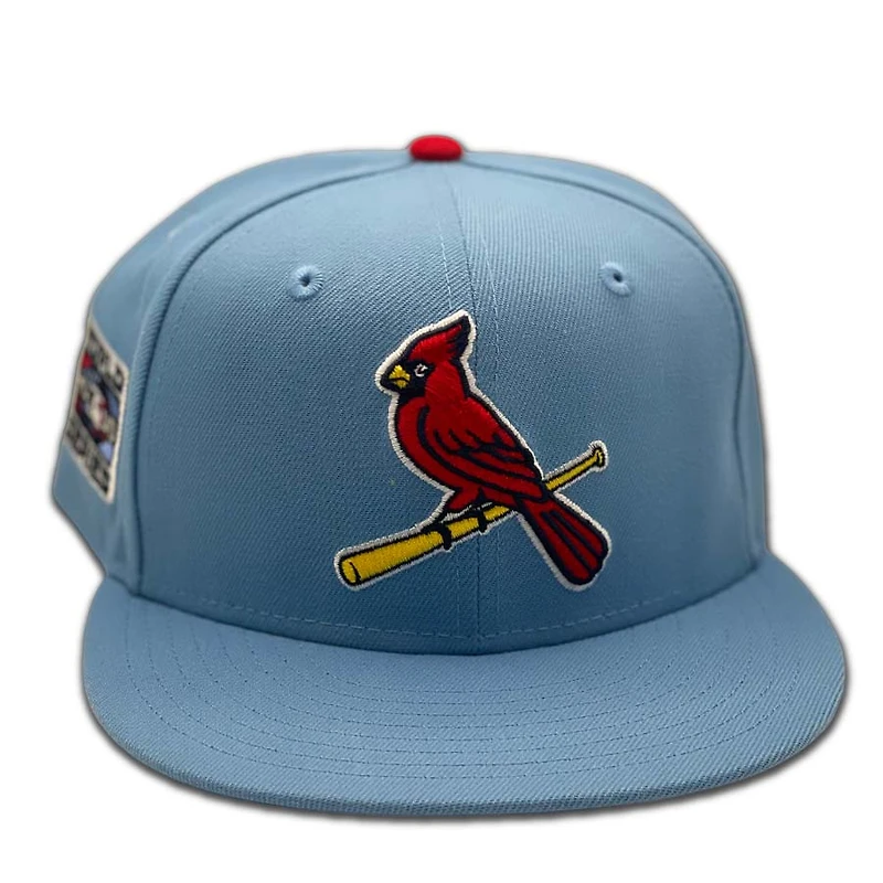 St. Louis Cardinals Light Blue 2006 WS Patch Red UV New Era 59FIFTY Fitted Hat