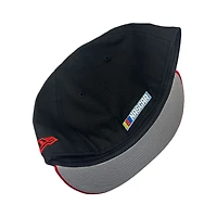 Black Red Two Tone 23 Chicago Nascar Street Race Weekend Patch Gray UV New Era 59FIFTY Fitted Hat