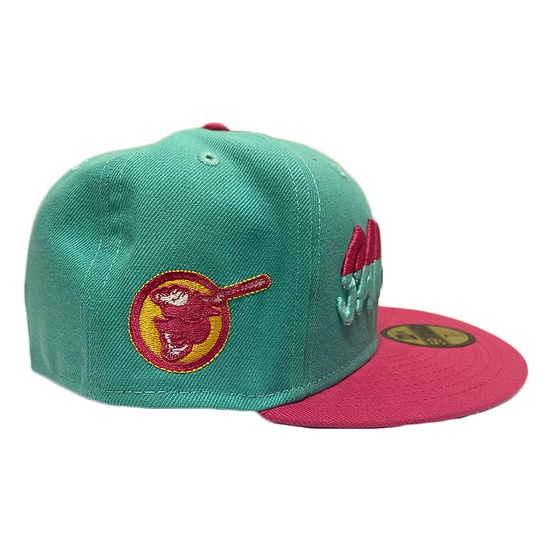 San Diego Padres Mint Pink Two Tone Friar Side Patch Gray UV 59FIFTY Fitted Hat