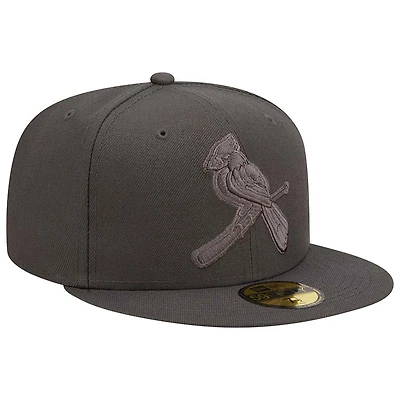 St. Louis Cardinals Alt Logo Charcoal Color Pack Gray UV New Era 59FIFTY Fitted Hat