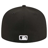 St. Louis Cardinals Black White Outline 2006 WS Patch Gray UV New Era 59FIFTY Fitted Hat