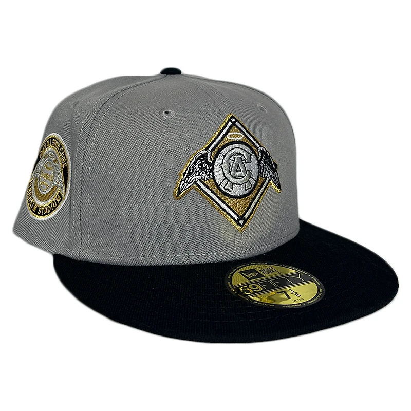 California Angels Gray Two Tone Gold Flake Collection 1967 ASG Patch UV 59FIFTY Fitted Hat