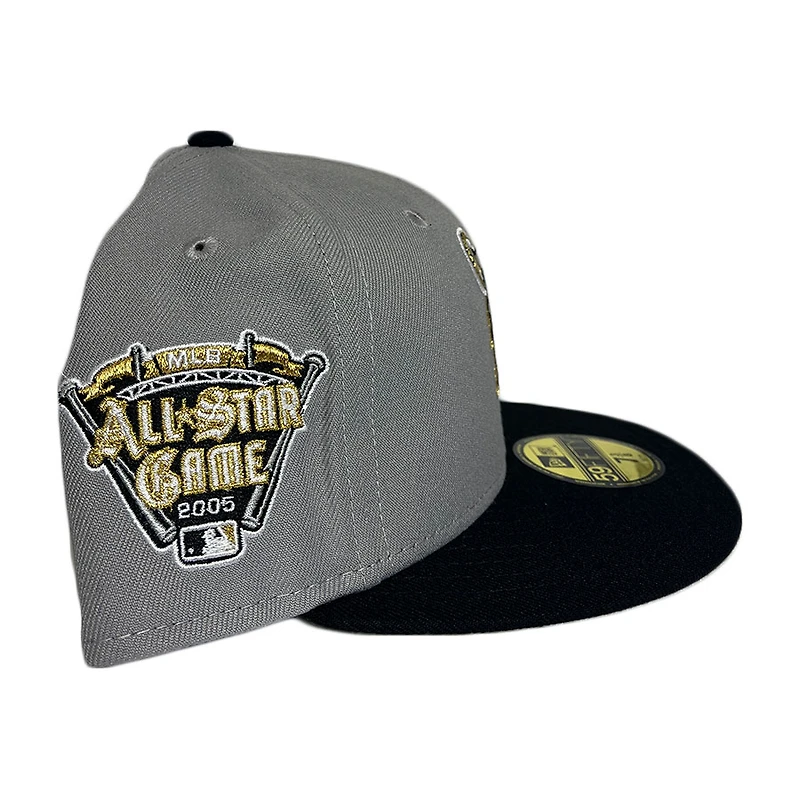Detroit Tigers Gray Two Tone Gold Flake Collection 2005 ASG Patch UV 59FIFTY Fitted Hat