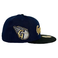 Cleveland Guardians Oceanside Blue Two Tone Guardian Patch Gray UV New Era 59FIFTY Fitted Hat