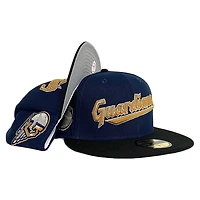 Cleveland Guardians Oceanside Blue Two Tone Guardian Patch Gray UV New Era 59FIFTY Fitted Hat