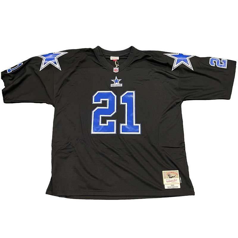 Dallas Cowboys Deion Sanders 1995 Mitchell & Ness Black Bo Tonal Legacy Jersey
