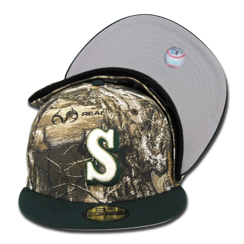 Seattle Mariners 805 Real Tree Pack 30th Patch Gray UV 59FIFTY Fitted Hat