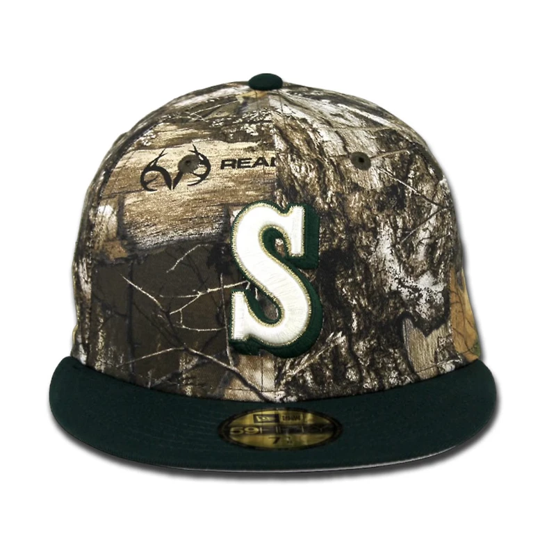 Seattle Mariners 805 Real Tree Pack 30th Patch Gray UV 59FIFTY Fitted Hat