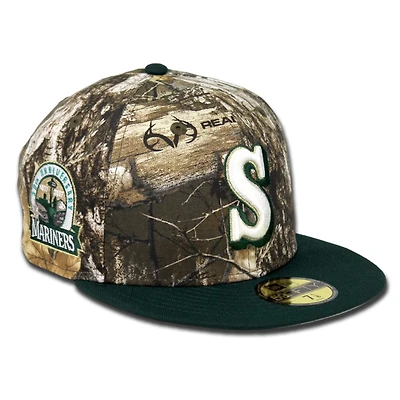 Seattle Mariners 805 Real Tree Pack 30th Patch Gray UV 59FIFTY Fitted Hat