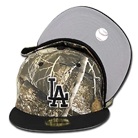 Los Angeles Dodgers 805 Real Tree Pack MLB Side Patch Gray UV 59FIFTY Fitted Hat