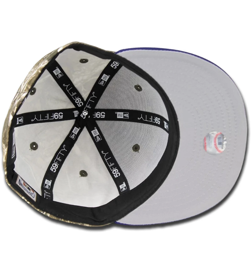 Los Angeles Dodgers Script 805 Real Tree Pack MLB Side Patch Gray UV 59FIFTY Fitted Hat