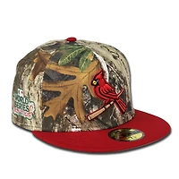St. Louis Cardinals 805 Real Tree Pack 2011 WS Patch Gray UV 59FIFTY Fitted Hat