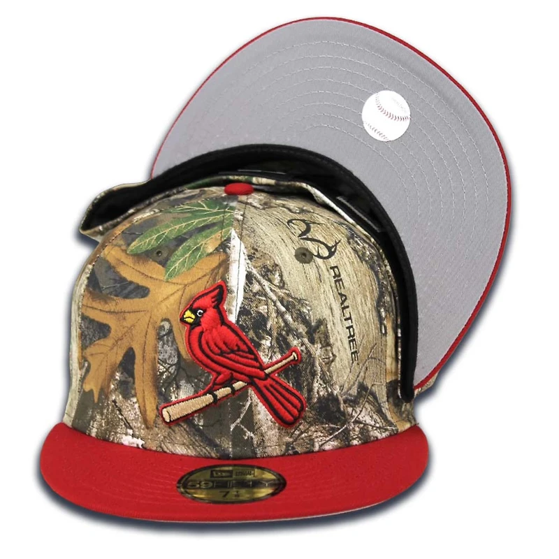 St. Louis Cardinals 805 Real Tree Pack 2011 WS Patch Gray UV 59FIFTY Fitted Hat