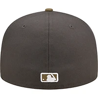 St. Louis Cardinals Charcoal and Olive Basic STL Gray UV New Era 59FIFTY Fitted Hat