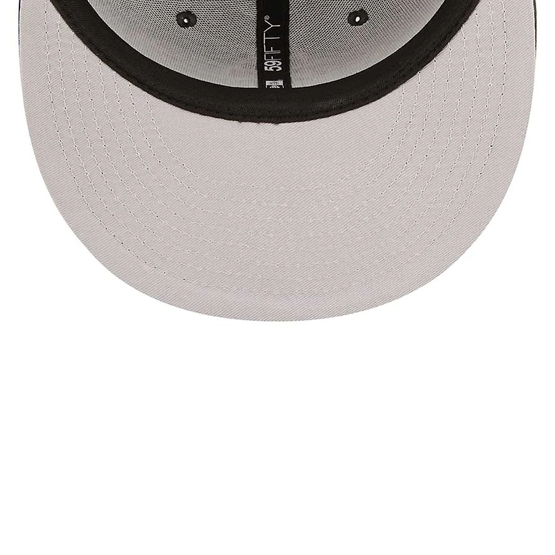 St. Louis Cardinals Black on Basic STL Gray UV New Era 59FIFTY Fitted Hat