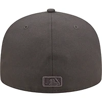 St. Louis Cardinals Black on Basic STL Gray UV New Era 59FIFTY Fitted Hat