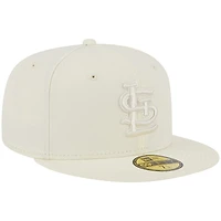 St. Louis Cardinals All Spring Cream Basic STL Gray UV New Era 59FIFTY Fitted Hat