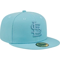 St. Louis Cardinals All Baby Blue Basic STL Gray UV New Era 59FIFTY Fitted Hat