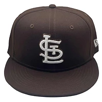 St. Louis Cardinals Dark and White Basic STL UV New Era 59FIFTY Fitted Hat