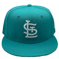 St. Louis Cardinals Teal and White Basic STL UV New Era 59FIFTY Fitted Hat