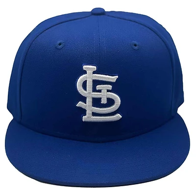 St. Louis Cardinals Royal Blue and White Basic STL UV New Era 59FIFTY Fitted Hat