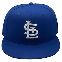 St. Louis Cardinals Royal Blue and White Basic STL UV New Era 59FIFTY Fitted Hat