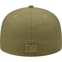 St. Louis Cardinals Olive Green and White Basic STL UV New Era 59FIFTY Fitted Hat