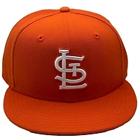 St. Louis Cardinals Orange and White Basic STL UV New Era 59FIFTY Fitted Hat