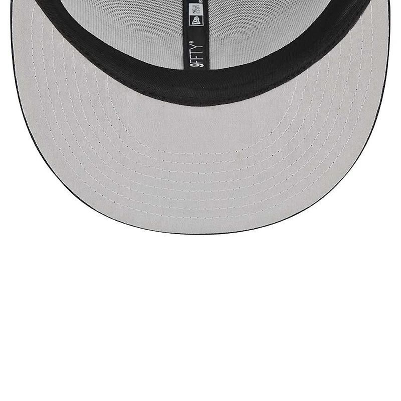 St. Louis Cardinals Mesh Black and White Basic STL Gray UV New Era 9FIFTY Snapback Hat