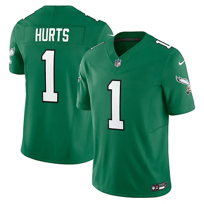 Philadelphia Eagles Jalen Hurts Alternate Kelly Green Nike Vapor F.U.S.E Limited Jersey