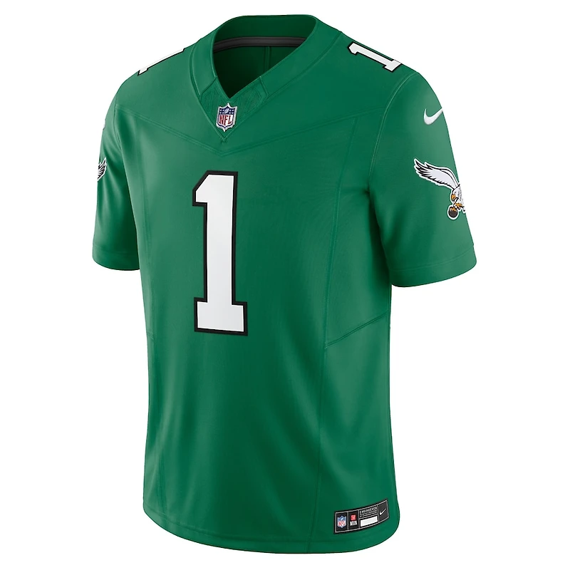 Philadelphia Eagles Jalen Hurts Alternate Kelly Green Nike Vapor F.U.S.E Limited Jersey