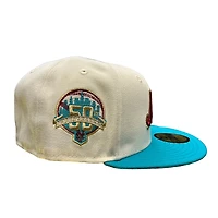 New York Mets Chrome Two Tone 50th Anniversary Patch Gray UV Era 59FIFTY Fitted Hat