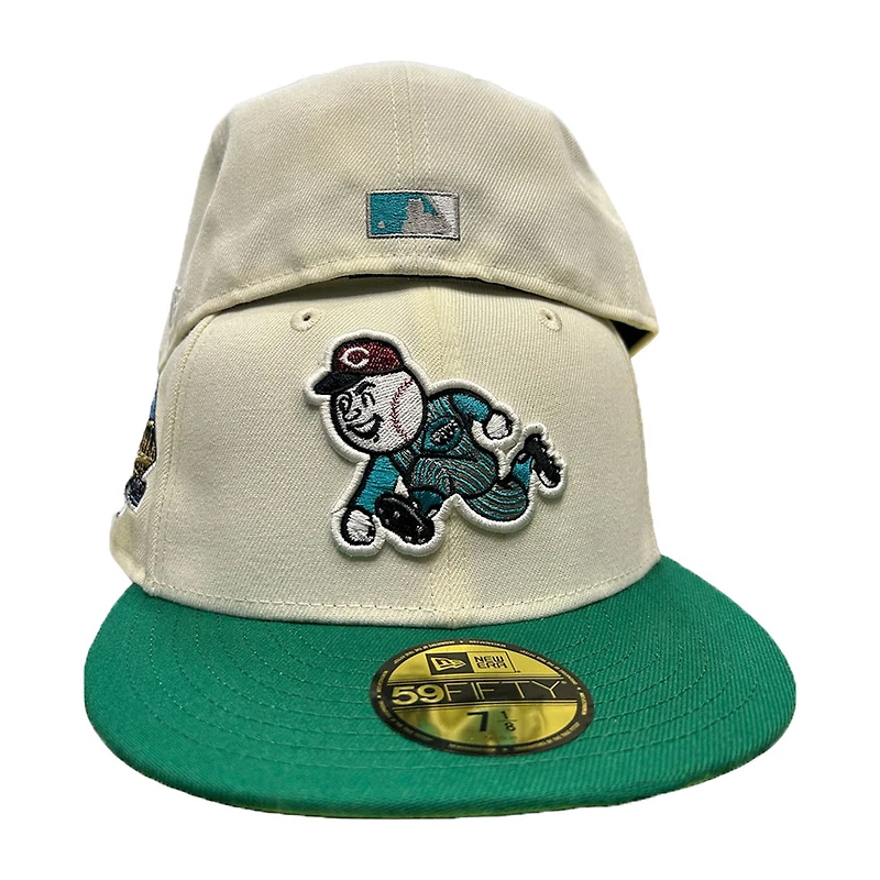 Cincinnati Reds Chrome Two Tone Riverfront Patch Gray UV New Era 59FIFTY Fitted Hat