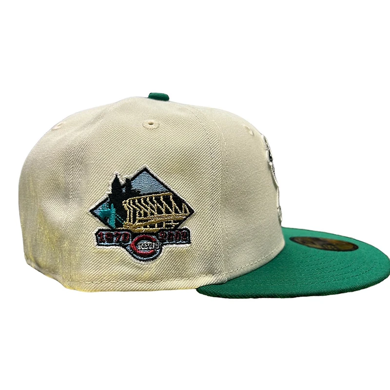 Cincinnati Reds Chrome Two Tone Riverfront Patch Gray UV New Era 59FIFTY Fitted Hat