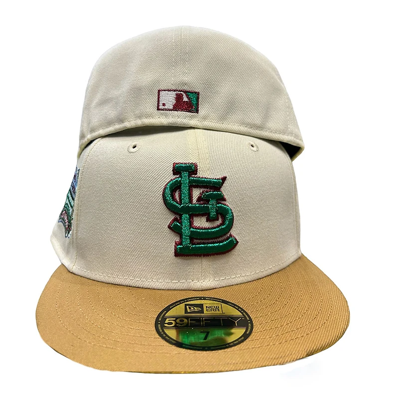 St. Louis Cardinals Chrome Two Tone Busch Stadium Patch Green UV New Era 59FIFTY Fitted Hat