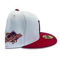 Los Angeles Dodgers Red White & Blue 1988 WS Patch Gray UV 59FIFTY Fitted Hat