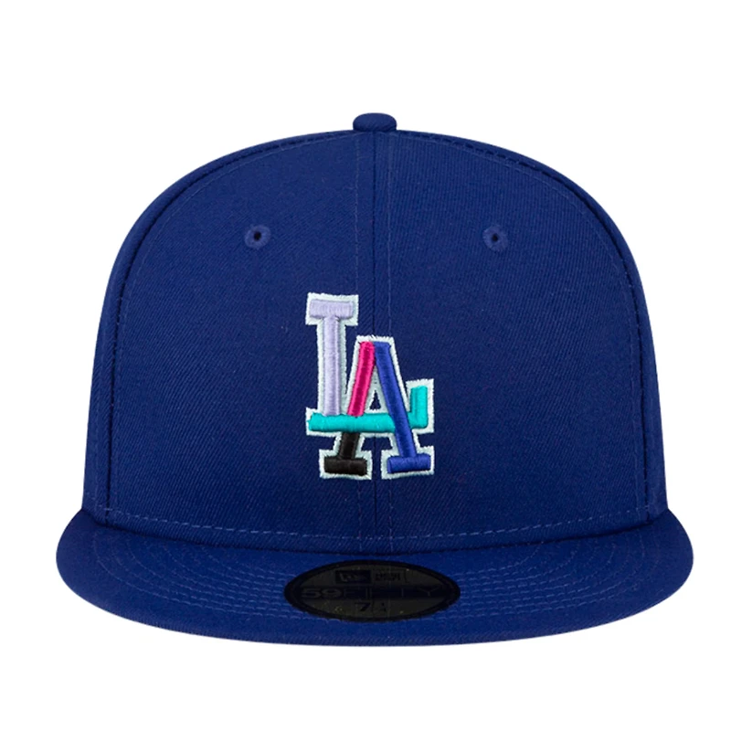 Los Angeles Dodgers Royal Blue Polar Lights 1988 WS Patch Lavender UV New Era 59FIFTY Fitted Hat
