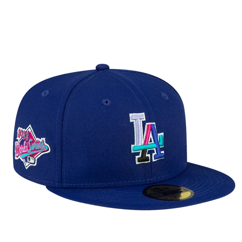 Los Angeles Dodgers Royal Blue Polar Lights 1988 WS Patch Lavender UV New Era 59FIFTY Fitted Hat