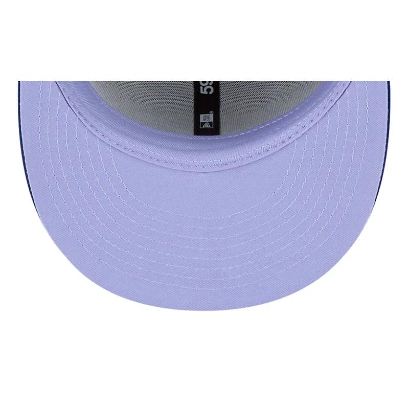 Los Angeles Dodgers Royal Blue Polar Lights 1988 WS Patch Lavender UV New Era 59FIFTY Fitted Hat