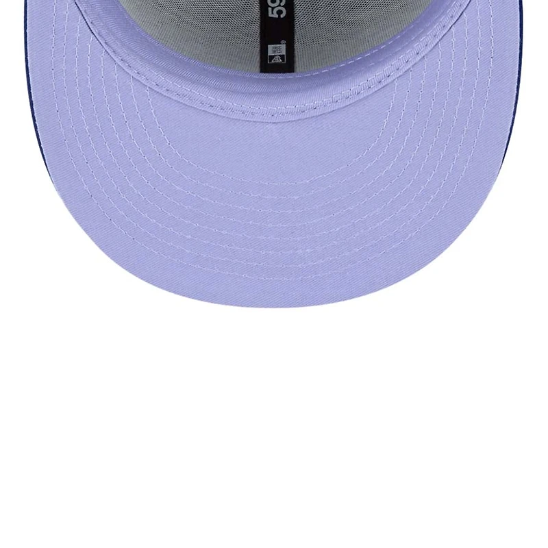 Oakland Athletics Green Polar Lights 1989 WS Patch Lavender UV New Era 59FIFTY Fitted Hat