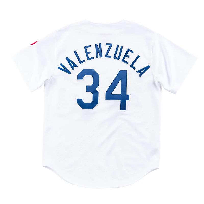 Los Angeles Dodgers Fernando Valenzuela 1981 Authentic Mitchell & Ness White Jersey
