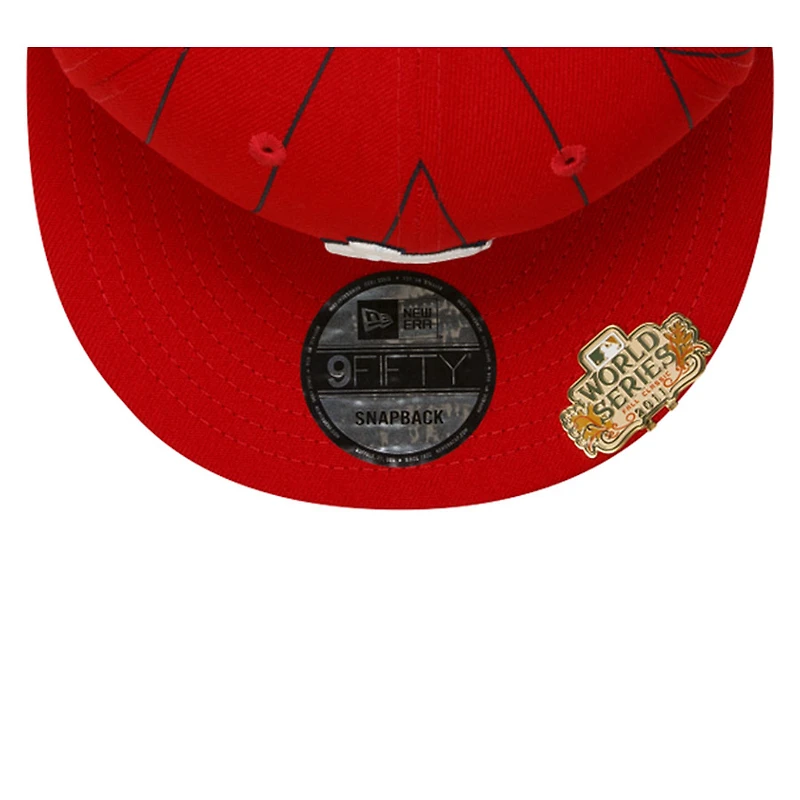 St. Louis Cardinals Red Pinstripe Visor Clip 9FIFTY Snapback