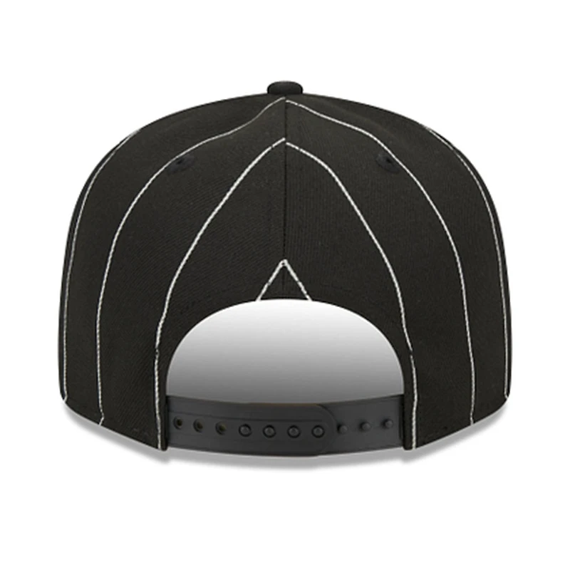 Chicago White Sox Black Pinstripe Visor Clip 9FIFTY Snapback