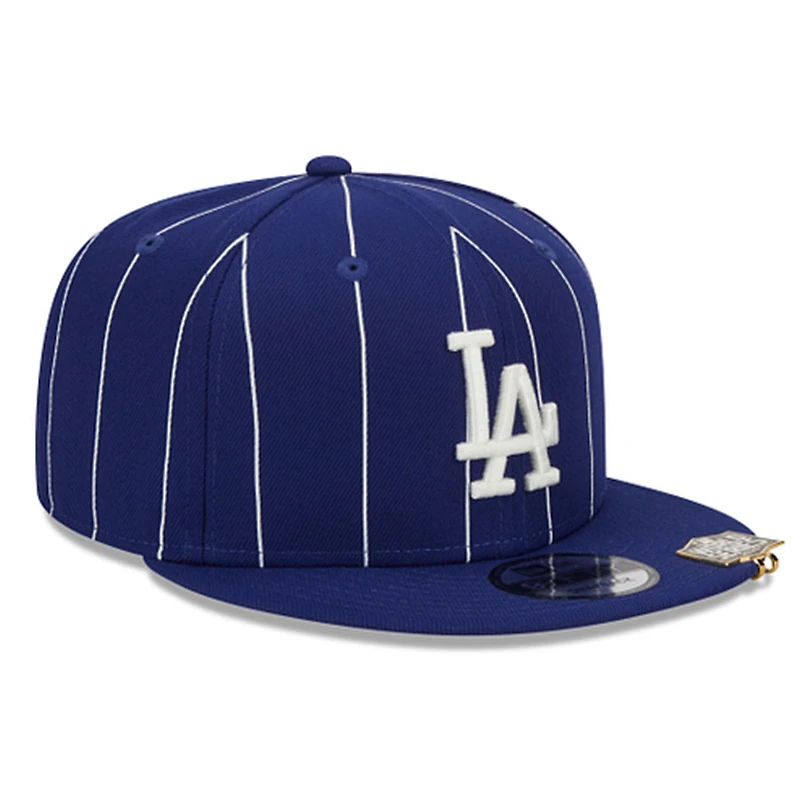 Los Angeles Dodgers Blue Pinstripe Visor Clip 9FIFTY Snapback