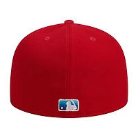 St. Louis Cardinals Red Metallic Gradiant New Era 59FIFTY Fitted Hat