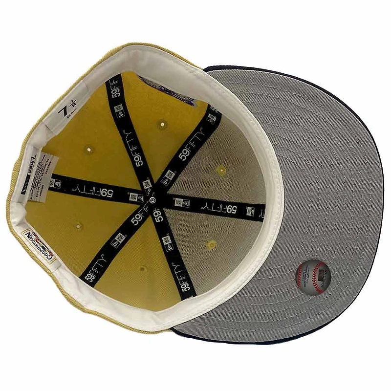 New York Mets Vegas Gold and Navy FHM Pack Subway Series Patch Gray UV Era 59Fifty Fitted Hat