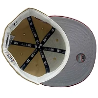 Milwaukee Brewers Khaki and Burgundy MRodd Pack 2002 All Star Game Patch Gray UV New Era 59Fifty Fitted Hat